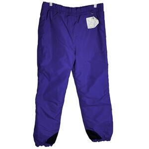 Vintage Columbia Ski Pants Womens M Purple Adjustable Waist‎ Outdoor Snowboard